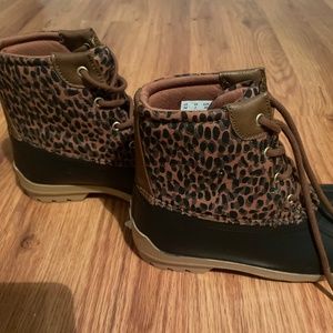 Cheetah print boots